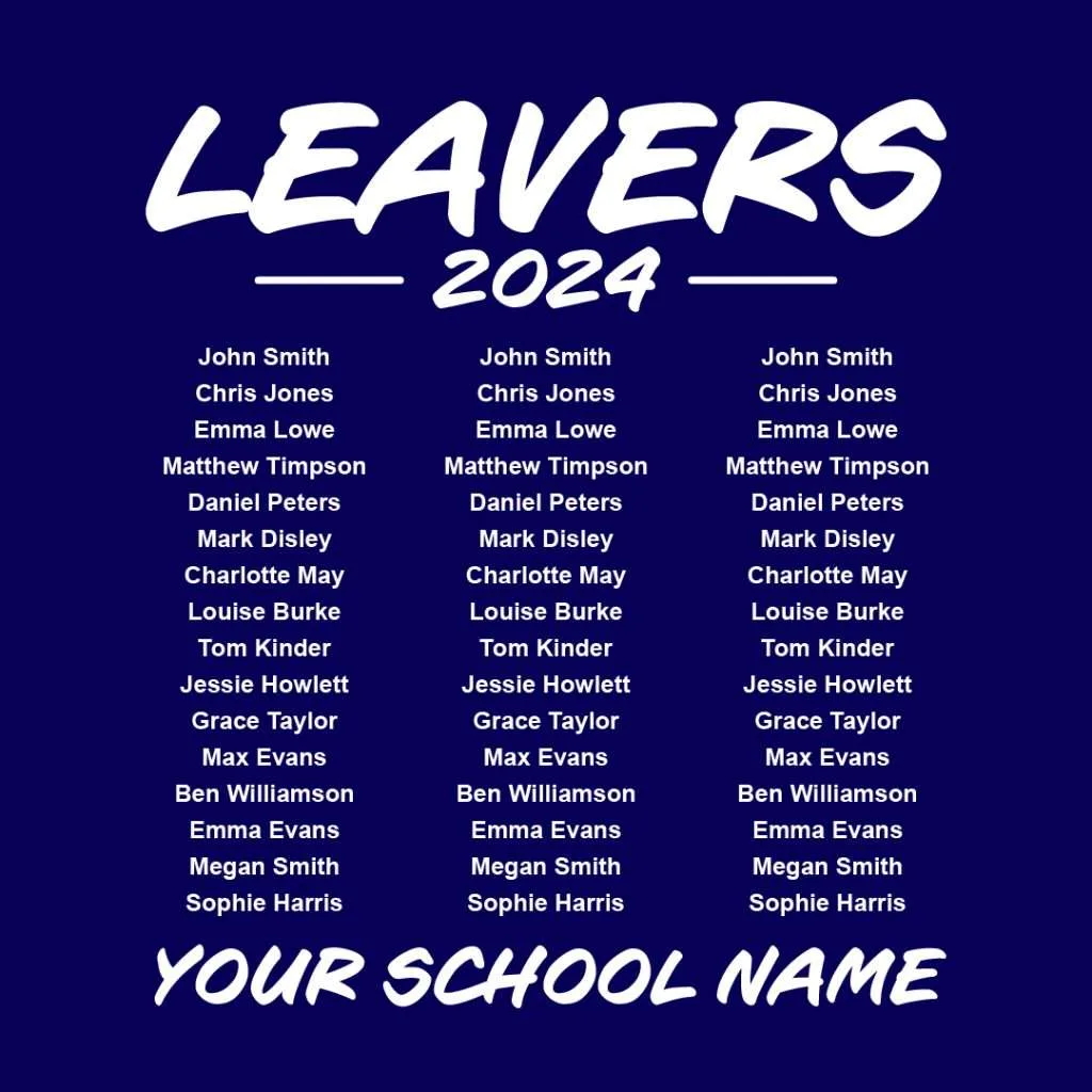 Leavers 24 Option 3 Leavers hoodies design 3