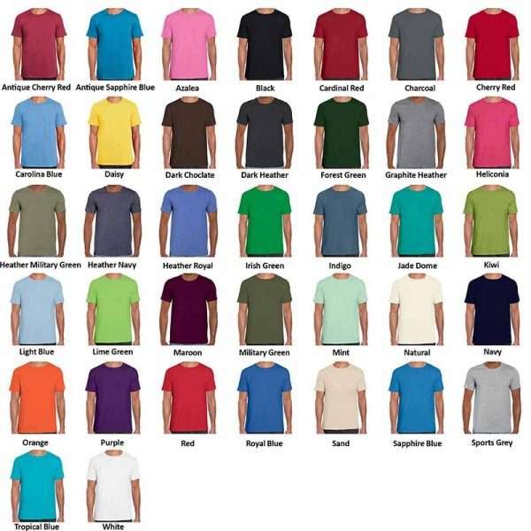 Gildan SoftStyle T-shirt Colour Card