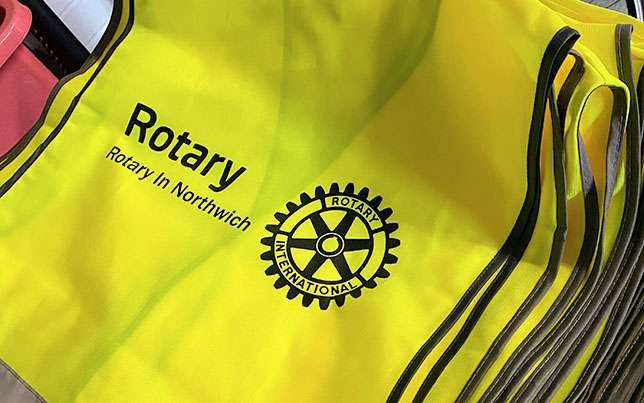 Screen printed hi-viz vests