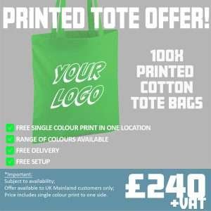 Single Colour Printed Tote Bag Offer