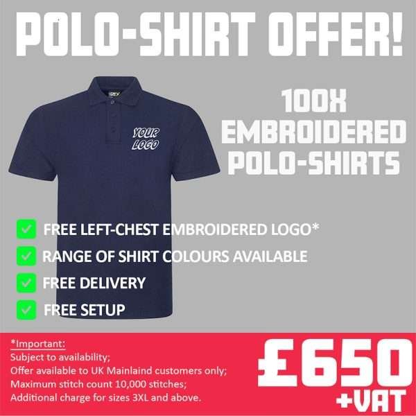 100x Embroidered Polo-shirt Offer