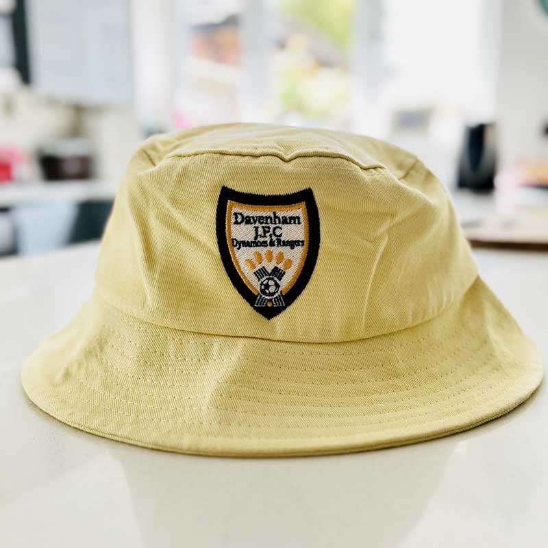 Embroidered Yellow Bucket Hat