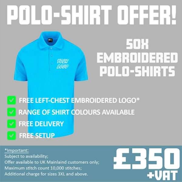 50x Embroidered Polo-shirt Offer