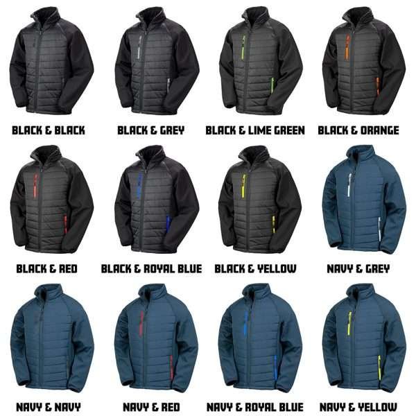 Result Genuine Recycled Compass Padded Jacket Colour Card