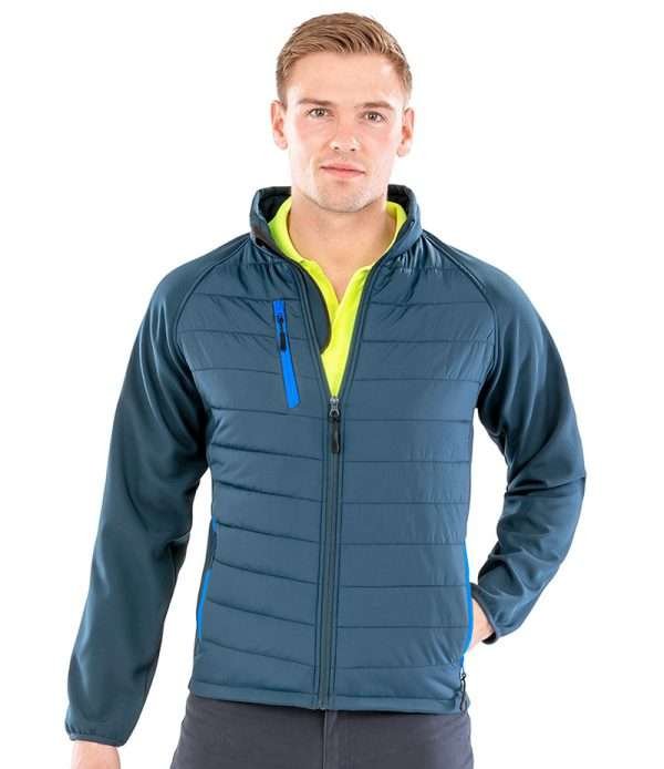 Result Genuine Recycled Compass Padded Jacket Model Image