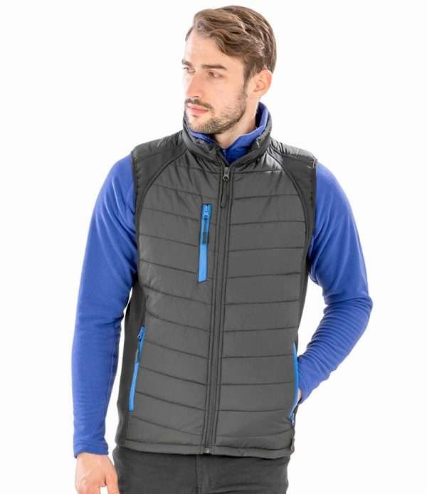 Result Genuine Recycled Compass Padded Gilet Model Image